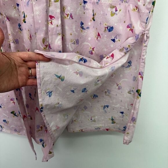 Retrolicious Women’s Pale Pink All Over Fairy Print Bow Sleeveless Tank Blouse - Picture 8 of 8